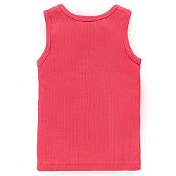 Babyhug Pull Over Sleeveless Thermal Vest Solid Colour - Coral