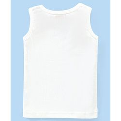 Babyhug Pull Over Sleeveless Solid Color Thermal Vest - Off White