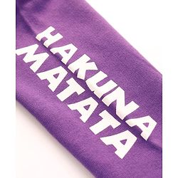 Babyhug Disney Cotton Knit Full Sleeves Sweatshirt With Lion King Graphics -Purple