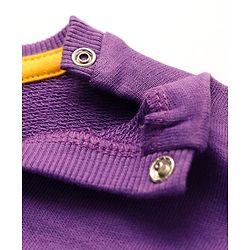 Babyhug Disney Cotton Knit Full Sleeves Sweatshirt With Lion King Graphics -Purple