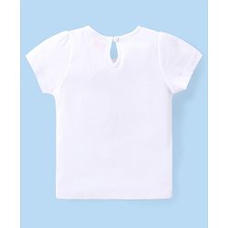 Babyhug Cotton Knit Half Sleeves T-Shirts with Floral & Polka Dots Print Pack of 3 - Multicolor