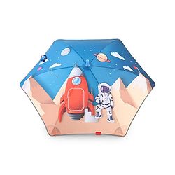 Babyhug Umbrella With Space Themed Print - Blue