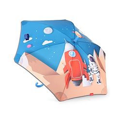 Babyhug Umbrella With Space Themed Print - Blue