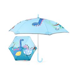 Babyhug Umbrella With Space Themed Print - Dark Blue