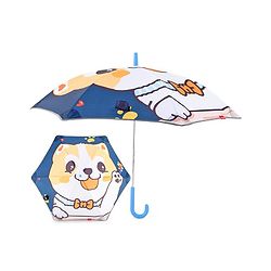 Babyhug Umbrella With Cat Print - Multicolor