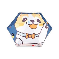 Babyhug Umbrella With Cat Print - Multicolor
