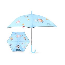 Babyhug Umbrella With Space Themed Print  - Blue