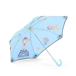 Babyhug Umbrella With Space Themed Print  - Blue