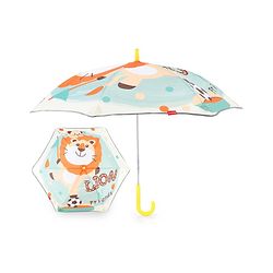 Babyhug  Umbrella With Lion Print - Multicolor