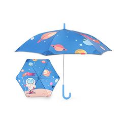 Babyhug  Umbrella With Space Themed Print - Blue