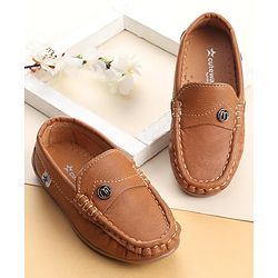 Cute Walk By Babyhug Slip On Formal Shoes -Brown