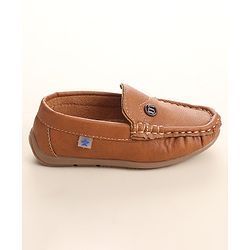 Cute Walk By Babyhug Slip On Formal Shoes -Brown