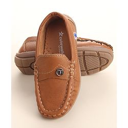 Cute Walk By Babyhug Slip On Formal Shoes -Brown