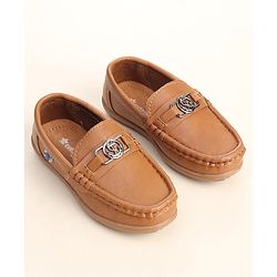 Cute Walk by Babyhug Loafer Shoes - Brown