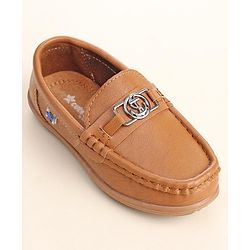 Cute Walk by Babyhug Loafer Shoes - Brown