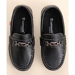Cute Walk by Babyhug Formal Shoes - Black