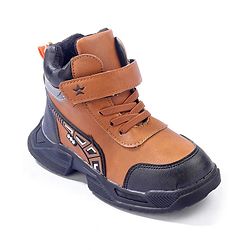 Cute Walk by Babyhug Velcro Closure Winter Boots - Brown