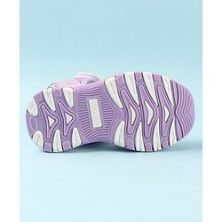 Cute Walk by Babyhug Sandals Velcro Closure with Butterfly Applique - Purple