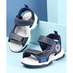Cute Walk by Babyhug Double Velcro Closure Sandals - Blue