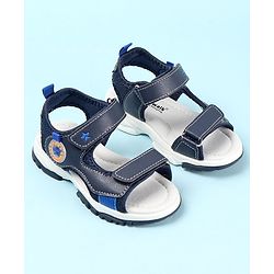 Cute Walk by Babyhug Double Velcro Closure Sandals - Blue