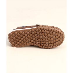 Cute Walk by Babyhug Slip On Loafers with Bow Detailing - Brown