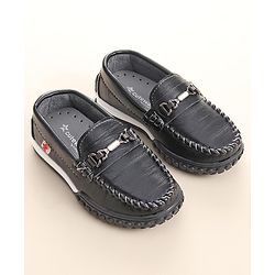 Cute Walk by Babyhug Slip On Formal & Party Wear Shoes with Metal Applique - Brown