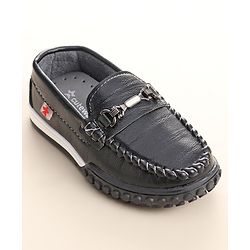 Cute Walk by Babyhug Slip On Formal & Party Wear Shoes with Metal Applique - Brown