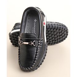 Cute Walk by Babyhug Slip On Formal & Party Wear Shoes with Metal Applique - Brown