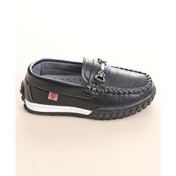 Cute Walk by Babyhug Slip On Formal & Party Wear Shoes with Metal Applique - Brown