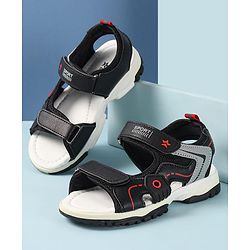 Cute Walk by Babyhug Slip On Sandals with Velcro Closure - Black