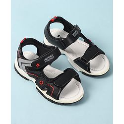 Cute Walk by Babyhug Slip On Sandals with Velcro Closure - Black