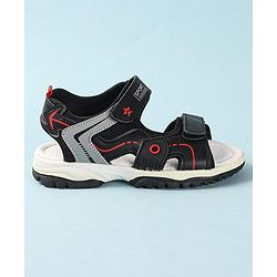 Cute Walk by Babyhug Slip On Sandals with Velcro Closure - Black
