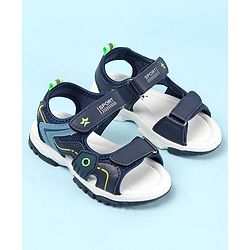 Cute Walk by Babyhug Slip On Sandals with Velcro Closure - Blue