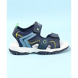 Cute Walk by Babyhug Slip On Sandals with Velcro Closure - Blue