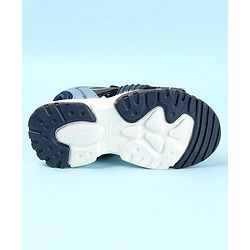Cute Walk by Babyhug Slip On Sandals with Velcro Closure - Blue