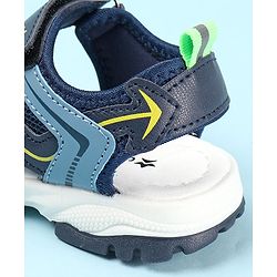 Cute Walk by Babyhug Slip On Sandals with Velcro Closure - Blue