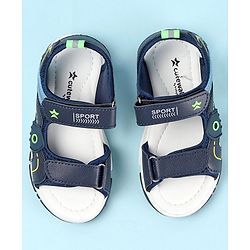 Cute Walk by Babyhug Slip On Sandals with Velcro Closure - Blue