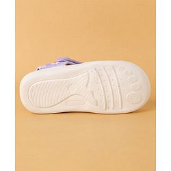 Cute Walk by Babyhug Slip On Sandals with Velcro Closure Floral Print - Purple