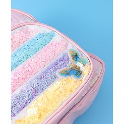 Babyhug Sequin Detailed Fashion Backpacks Free Size - Purple