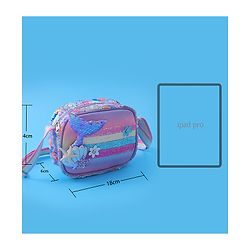 Babyhug Sling Bag with Starfish Applique & Sequin Detailing - Pink