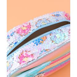 Babyhug Sling Bag with Starfish Applique & Sequin Detailing - Pink