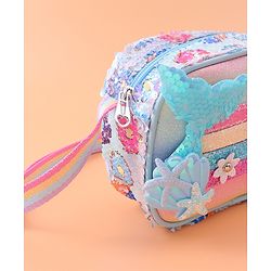 Babyhug Sling Bag with Starfish Applique & Sequin Detailing - Pink