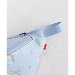 Babyhug Unicorn Print Multipurpose Chest Bag with Adjustable Straps Purple - Height 14 cm