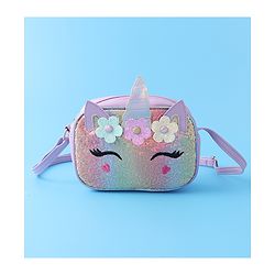 Babyhug Sling Bag With Floral Applique Free Size - Purple