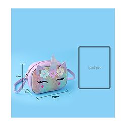 Babyhug Sling Bag With Floral Applique Free Size - Purple
