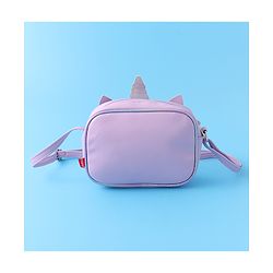 Babyhug Sling Bag With Floral Applique Free Size - Purple