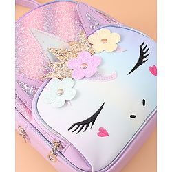 Babyhug Kitty Fashion Backpack Free Size - Purple