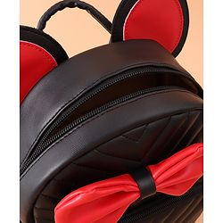 Babyhug Bow Applique Fashion Backpack - Black