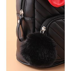 Babyhug Bow Applique Fashion Backpack - Black