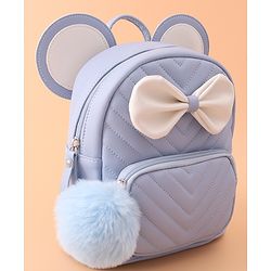 Babyhug Bow Applique Fashion Backpack - Black